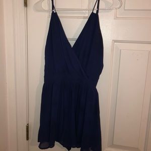 Navy blue romper